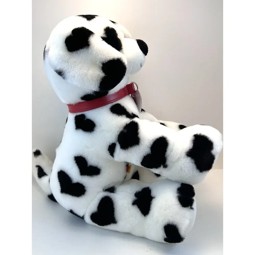 Build A Bear Be Mine Dalmatian Plush Puppy Dog Heart Patch Original Necklace 09 - Picture 2 of 11